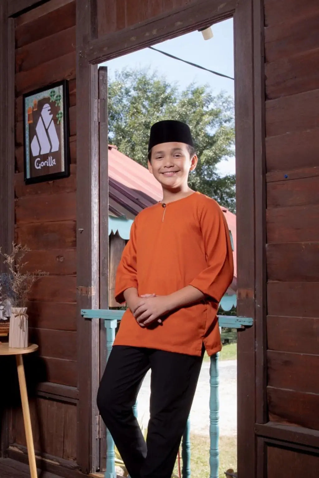 Kurta Gorilla - Kanak-kanak - Brick Orange