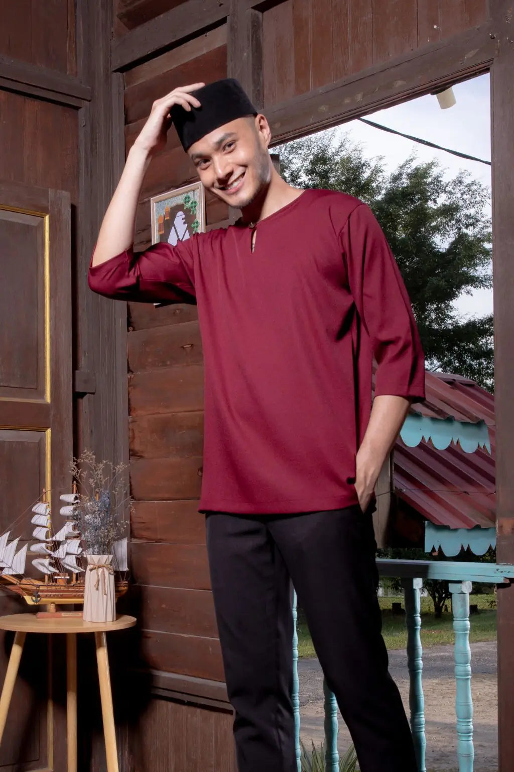 Kurta Gorilla - Dewasa - Burgundy
