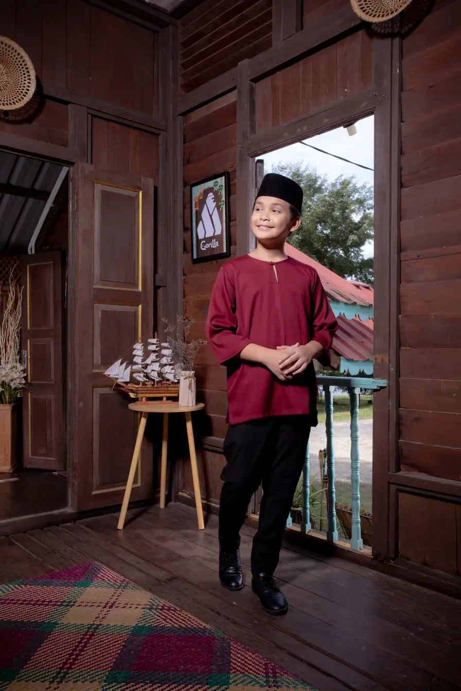 Kurta Gorilla - Kanak-kanak - Burgundy