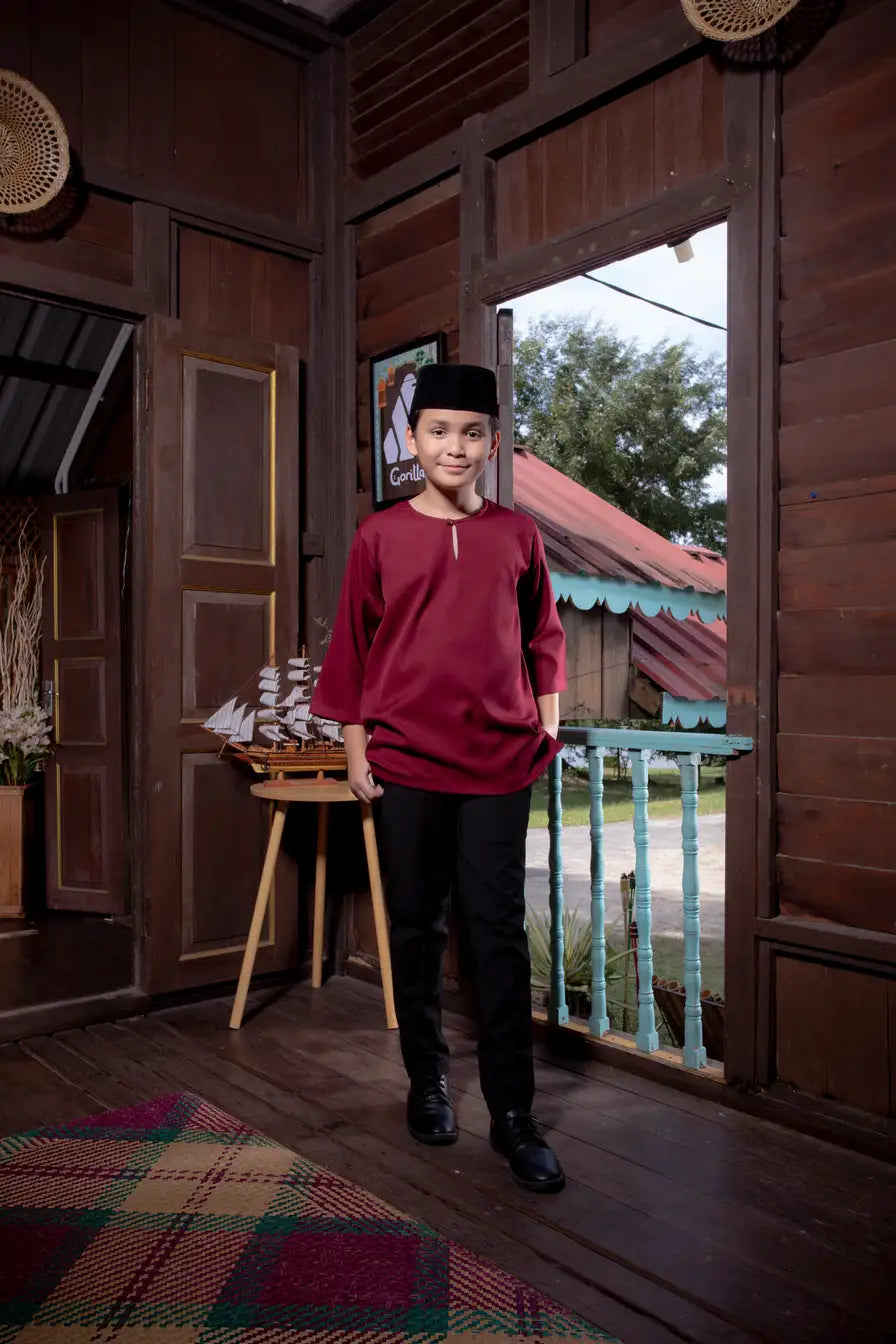 Kurta Gorilla - Kanak-kanak - Burgundy