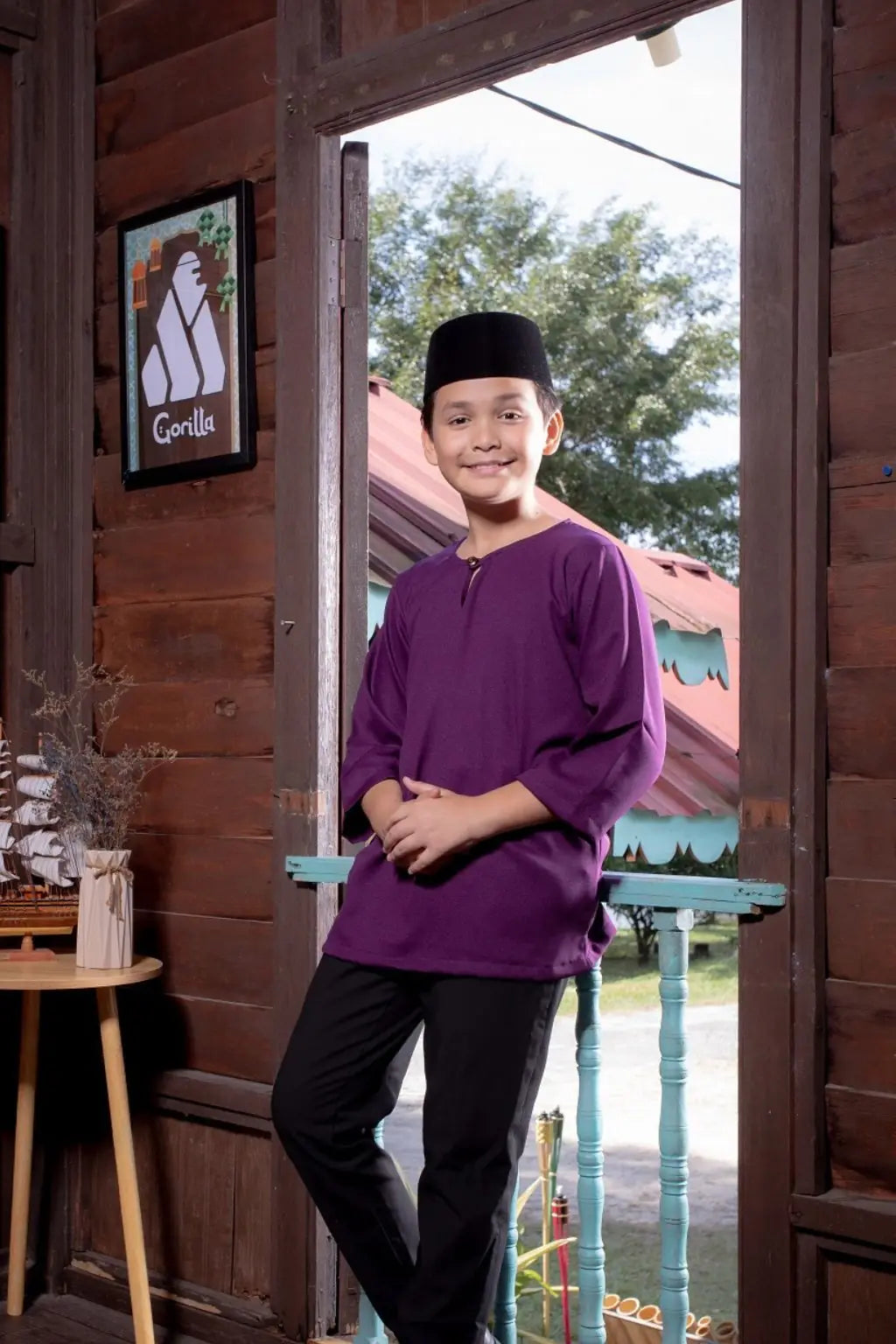 Kurta Gorilla - Kanak-kanak - Dark Purple