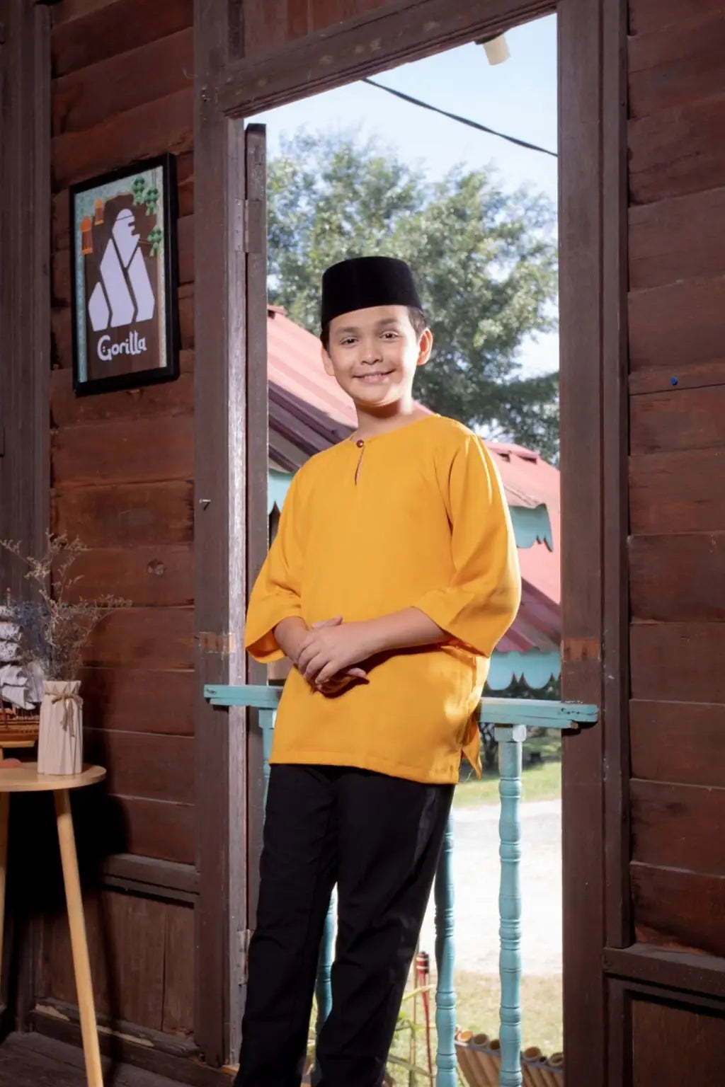 Kurta Gorilla - Kanak-kanak - Mustard