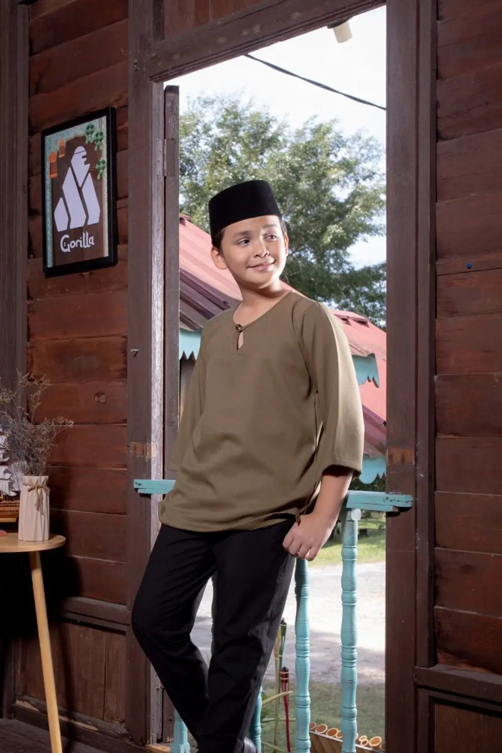 Kurta Gorilla - Kanak-kanak - Olive Green