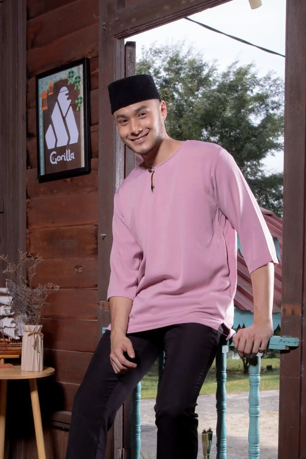 Kurta Gorilla - Dewasa - Rose Pink
