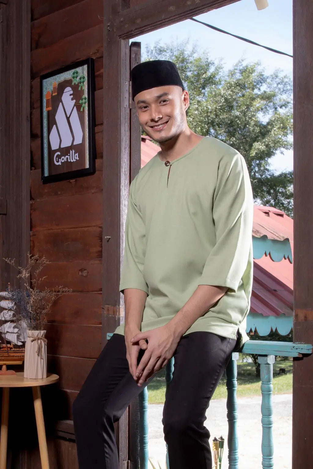 Kurta Gorilla - Dewasa - Soft Green